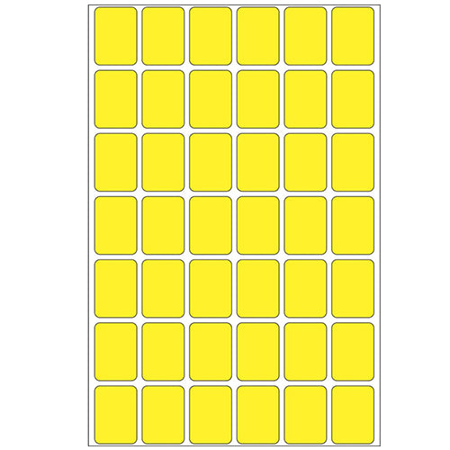 Office Pack Multi-purpose Labels 16 x 22mm Yellow (2381)